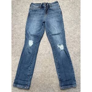 KUT from the Kloth Catherine Boyfriend Jeans Sz 2 Distressed Medium Wash